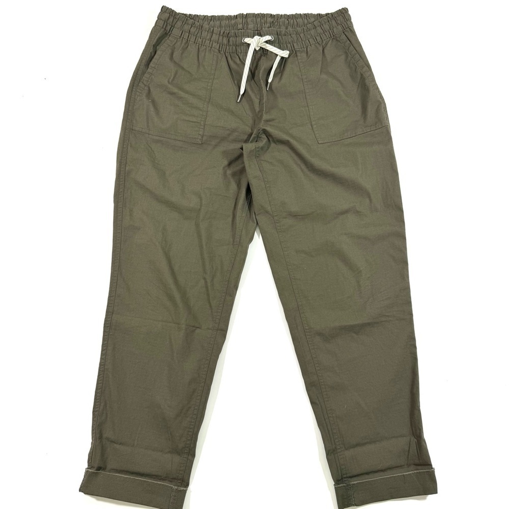 Vuori Ripstop Pants Oregano Green Cropped Tapered Leg